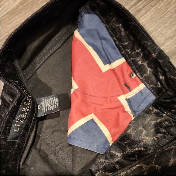 Liverpool Animal print velvet pants - Picture 4 of 6